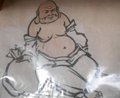 Gabriella Porpora,  Buddha stampa su carta riso,  30cm per 40cm
